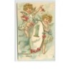 n°2389 - Carte Gaufrée - Heureuse Année - 1er Janvier - Angelots