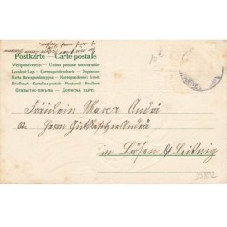 n°23892 - Carte Gaufrée - Noël - Fröhliche Weihnachten - Ange gardien regardant des garçons à travers une fenêtre