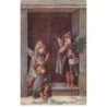 n°23893 - Noël - Herzlichste Weihnachtsgrusse - Anges frappant à une porte