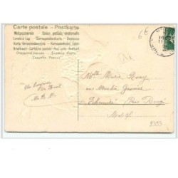 n°2393 - Carte Gaufrée - Joyeuses Pâques - Poussins dans une coquille de noix