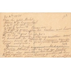 n°24028 - Bonne Année - Style Baumgarten- Fillette avec une branche de houx