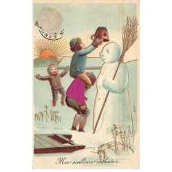 n°24032 - Carte Gaufrée -...
