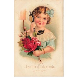 n°24034 - Carte Gaufrée -...