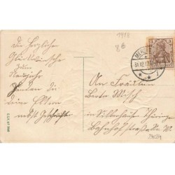 n°24034 - Carte Gaufrée - Nouvel An - Fillette au téléphone