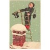 n°24037 - Prosit Neujahr - Flatscher - Jeune ramoneur sur son échelle