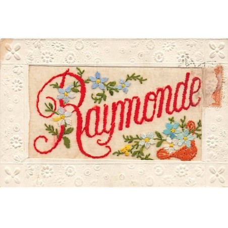 n°24051 - Carte Brodée - Prénom Raymonde