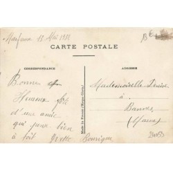 n°24053 - Carte Brodée - Bonne Fête - Libellule près d'une pensée