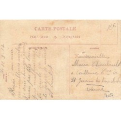 n°24054 - Carte Brodée - Aime et Espère - Couronne de fleurs, et flèches