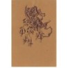 n°24065 - Carte en Relief - Art Nouveau - Jeune femme légèrement de dos avec des fleurs