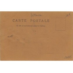 n°24065 - Carte en Relief - Art Nouveau - Jeune femme légèrement de dos avec des fleurs