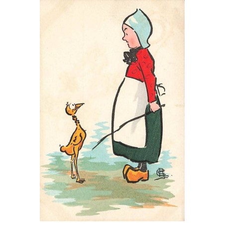 n°24073 - Illustrateur - MM Vienne n°146 - Paysanne devant un poulet déplumé