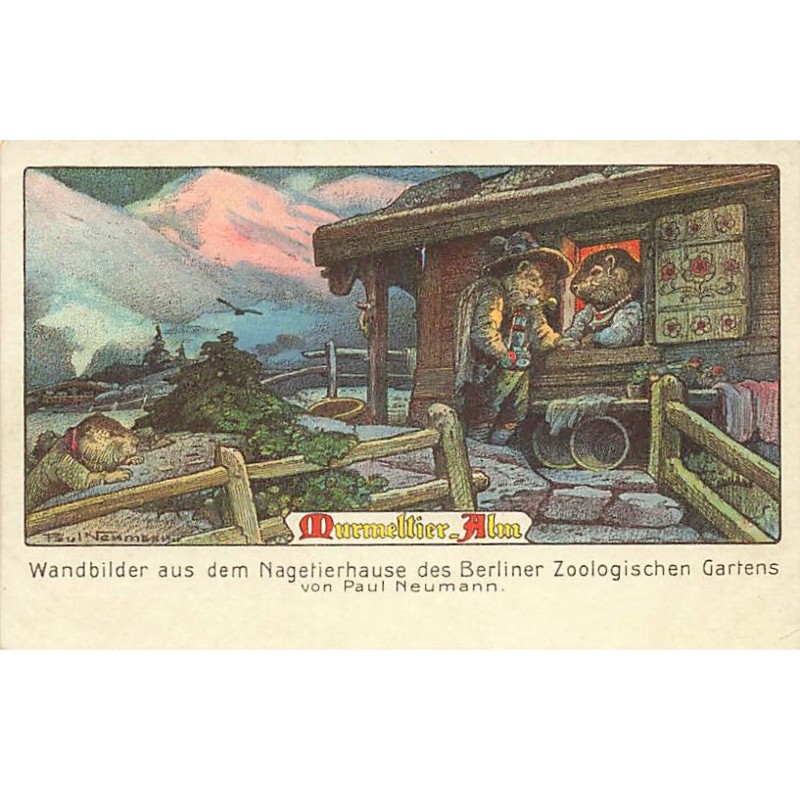 n°24111 - Paul Neumann - Murmellier Alm - Berliner ZoologischenGartens - Souris Humanisées
