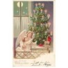 n°24115 - Fröhliche Weihnachten - Ange Gardien montrant le sapin à un enfant