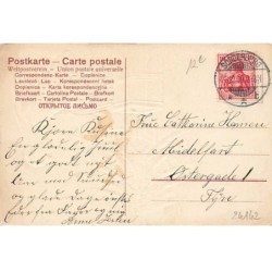 n°24142 - Carte Gaufrée - Glaedelig Jul - Ange jouant de l'Orgue