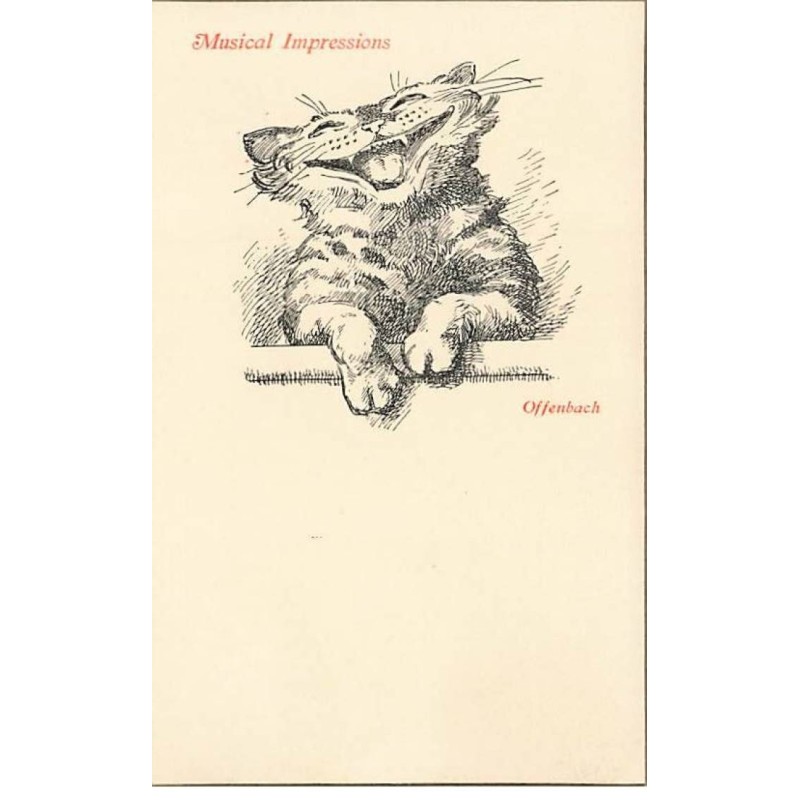 n°24168 - Animaux - Chat - Musical Impressions - Offenbach