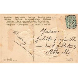 n°24189 - Carte Gaufrée - 1er Avril - Dame Nature vous a donné de petits yeux, mais un grand nez