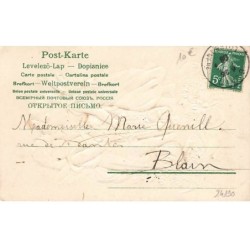 n°24190 - Carte Gaufrée - 1er Avril - De ces jolies fleurs prenez livraison. Je pense à vous en toute saison