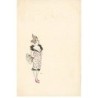 n°24203 - Illustrateur - MM Vienne - Jeune femme portant une robe blanche à pois, et tenant un éventail