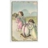 n°2421 - Angelots transportant un oeuf de Pâques