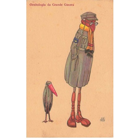 n°24216 - Militaire - Ornitologia da Grande Guerra - Zé 1937 - Oiseau Humanisé