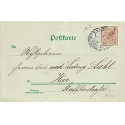 n°24220 - Nouvel An - Gruss aus 1900 - Cochons - Décor Art Nouveau