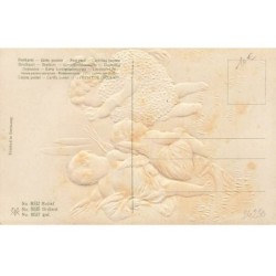 n°24250 - Carte Gaufrée - Serie 8032 - Ce coeur à mes désirs n'est pas encore conforme - Angelots