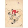 n°24252 - Illustrateur - E. Gabard - Cavalier casaque rouge, sur un cheval épuisé, lors d'une course - MM Vienne n°384