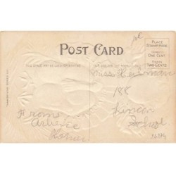 n°24274 - Carte Gaufrée - Thanksgiving Greetings - Bébé avec une dinde