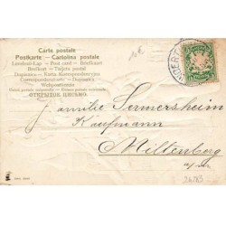 n°24283 - Carte Gaufrée - Nouvel An - Prosit Neujahr - Veilleur de nuit