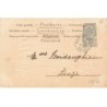 n°24289 - Carte Gaufrée - Fantaisie - Jeune fille tenant des chatons, près d'un chien - chat