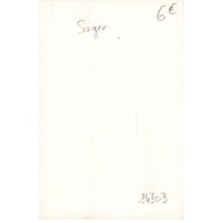 n°24303 - Illustrateur - X. sager - Happy Christmas - Jeune femme offrant une fleur - Format 6 x 9 cm