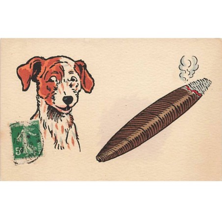 n°24314 - Illustrateur - MM Vienne n°755 - Chien près d'un cigare fumant