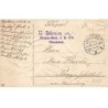 n°24325 - Carte Gaufrée - Nouvel An - Hommes en costume ayant trop bu, un assis sur un tonneau