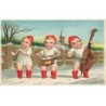 n°24335 - Fantaisie - Enfants jouant de la musique - violoncelle, clarinette et tambour