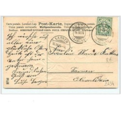 n°2434 - Carte Gaufrée - Fröhliche Ostern - Fillette assise sur une barrière