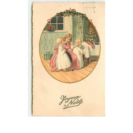 n°11760 - Carte Illustrateur - Pauli Ebner - Joyeux Noël - Femme et Angelots