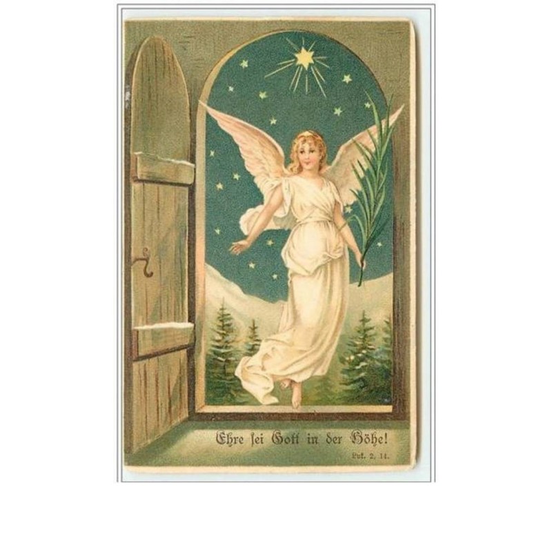 n°2435 - Ange devant une porte