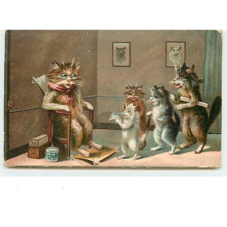 n°11763 - Carte Illustrateur - Maurice Boulanger - Chats Habillés