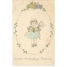 n°24459 - August Rökl n°1331 - P. Ebner - Herzlichen Glückwunsch zum Namenstage - Fillette avec des fleurs