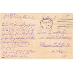 n°24472 - Carte Gaufrée - Nouvel An - Ange près d'un encrier et d'une lettre