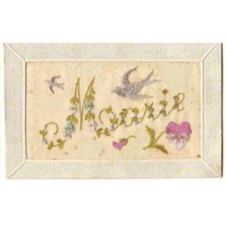 n°24502 - Carte Brodée -...