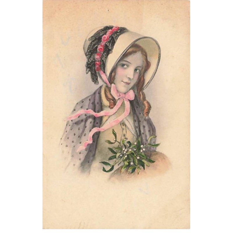 n°24524 - MM Vienne 884 - Jeune femme avec du gui