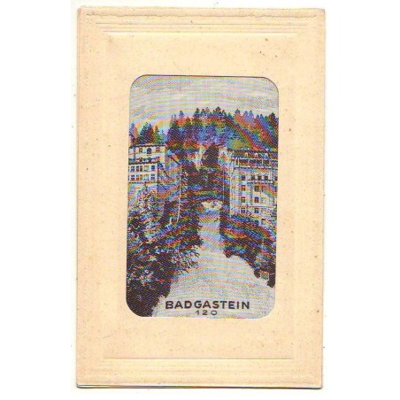 n°24554 - Carte Tissée Soie - Autriche - Salzbourg - BADGASTEIN 120