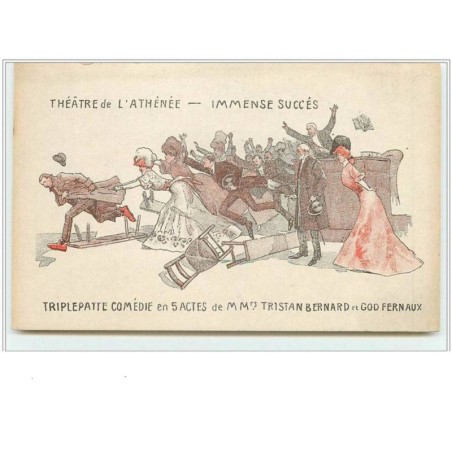 n°2456 - Théâtre de l'Athénée - Immense Succès - Triplepatte comédie de MMrs Tristan Bernard et God Fernaux