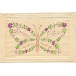 n°24601 - Carte Brodée -...