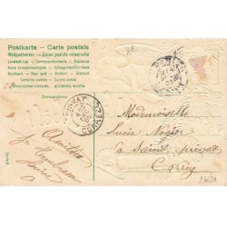 n°24621 - Carte Gaufrée - Noël - Ange portant un livre Noël Noël