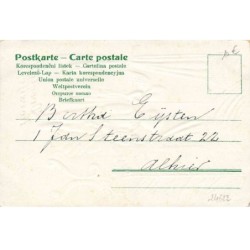 n°24622 - Carte Gaufré - Noël - Vroolijk Kerstfeest -Ange espionnant un garçon tenant un clown