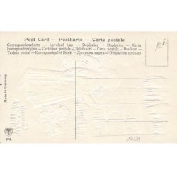 n°24631 - Carte Gaufrée - Noël - Gesegnete Weihnachten - Ange chantant près d'une fenêtre d'une maison