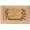 n°24651 - Carte Brodée - Paix 1919 - Soleil couchant