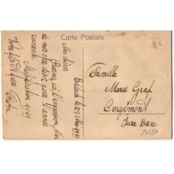 n°24651 - Carte Brodée - Paix 1919 - Soleil couchant